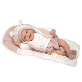 Muñeca Elegance 40cm Colin Rosa con Cojín