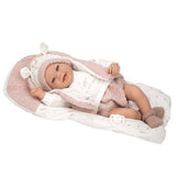 Muñeca Elegance 40cm Colin Rosa con Cojín