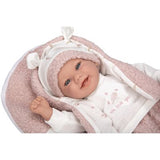 Muñeca Elegance 40cm Colin Rosa con Cojín