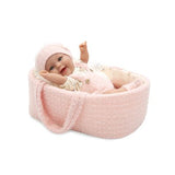 Muñeca Elegance 33cm Gadi Rosa con Cuna Portable