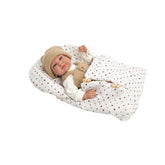 Muñeca Elegance 40cm Cris Beige con Saco de Dormir