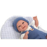 Muñeca Elegance 35 Cm Babyto Azul con Manta