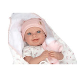 Muñeca Elegance 40cm Colin Rosa Manta y Peluche