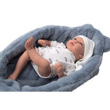 Muñeca Elegance 40cm Andie Azul con Cojín