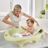 Bañera para Bebe Hippo con Soporte Verde