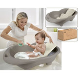 Bañera para Bebe Hippo con Soporte Gris