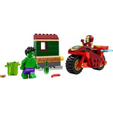LEGO Marvel Iron Man Con Moto Y Hulk