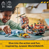 LEGO® Jurassic World - Mosasaurus Dinosaur Boat Attack