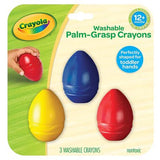 Crayones Lavables con Agarre de Palma 3pc
