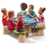 Step2 - Mesita Picnic Natural con Sombrilla