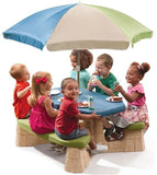 Step2 - Mesita Picnic Natural con Sombrilla