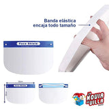 FACE SHIELDS - Protector Para Cara Transp.banda Az