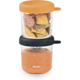 Set de 2 Frascos de Vidrio 250ml Azul/Naranja