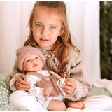 Reborn Arias 40cm Sandra Rosa con Manta
