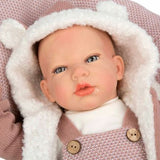 Reborn Arias 40cm Gadea Rosa con Manta