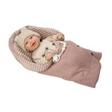 Reborn Arias 45cm Lain Con Saco de Dormir