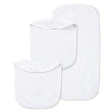 Set Babero y Paño Blanco Unisex