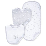 Set Babero y Paño de Hombro Unisex Grey