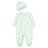 Set Pijama y Gorro Niña Verde