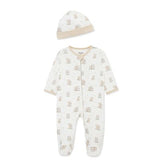 Set Pijama y Gorro Fuzzy Bears Crema