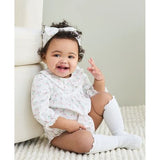 Set de Mameluco, Lazo y Medias Floral