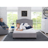 Camita Twin para Niños Tapizada Gris