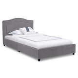 Camita Twin para Niños Tapizada Gris