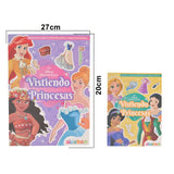 Libro Stickers Vistiendo Princesas Disney