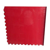 Set 4 piezas Piso de Goma 61 x 61 x 1.4 cm Color Rojo