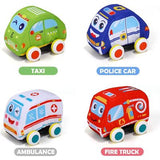 Set de 4 Autos de Peluche