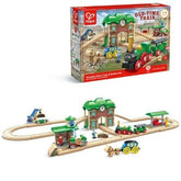 Tren Retro de Madera con Estación