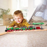 Tren Retro Con Chimenea Plegable