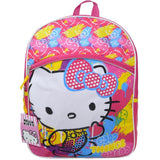 Mochila Con Bolsillo 16" Hello Kitty