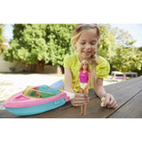 Barbie Bote Acuático Con Muñeca