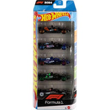 Hot Wheels - Paquete de 5 Equipos de F1