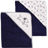 Toalla con Capucha Perrito Azul S/2