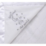 Manta Reversible Bienvenido Blanca