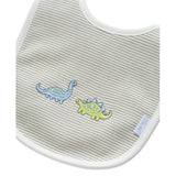 Set Babero y Paño Tiny Dinos Blanco Print