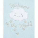 Set Babero y Paño New World  Azul