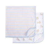 Set 2pc Mantas Osos Azul