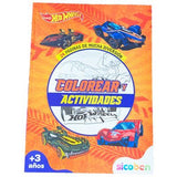 Libro de Colorear 24 Páginas - Actividad Hot Wheels