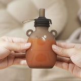 Bolsa Silicona Oso Feliz 170ml -4 piezas Gris