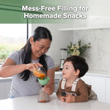 Set de Bolsas Rellenable Yumy 2pc con Embudo Floral Gris