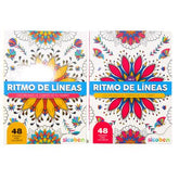 Libro para Colorear Ritmo de Líneas Surtido