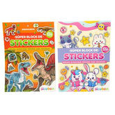 Súper Block de Stickers – Dinosaurios / Kawaii Surtido