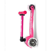 Patineta Micro Lujo Compacto Led Rosado