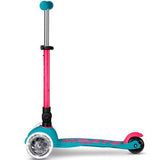 Patineta Mini Micro Plegable LED Rosada
