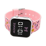 Reloj LED Minnnie & Daisy Rosado
