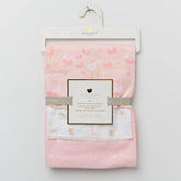 Set 3pc Mantas De Recibir Rosado