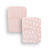 Set 2pc Cubre Colchon Rosado